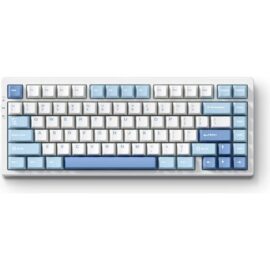 MCHOSE G75 Pro 75% Mechanical Keyboard, Cabbage Tofu Switch Gasket Mount Hot-Swappable Cherry Profiles & PBT Double-Shot RGB Backlight, Tri-Mode Connection Blue