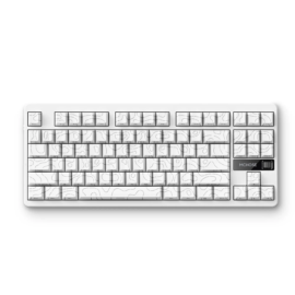 Mchose G87-18 White Topographic Matcha Latte Switch Gasket Mount Custom Mechanical Wireless Keyboard