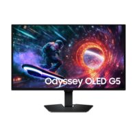 Samsung Odyssey OLED G5 27" LS27FG502SMXUE QHD (2560 x 1440) 180Hz Refresh Rate, 0.03 Ms Response Time, with Tilt, Black Color Gaming Monitor