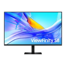 Samsung ViewFinity S8 37" LS37B800UAMXUE 4K UHD USB Type C, 1.07 billion colors with HDR10, LAN, Display port, USB-A, USB-B, build in KVM switch, Height Adjustable Stand Monitor
