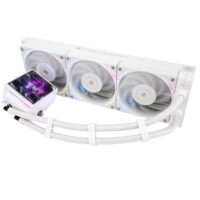 Thermalright Hyper Vision 360 ARGB AIO CPU Liquid Cooler - Magnetic Fixed 3.95" LCD Display Screen, 2150RPM PWM Fans, for AMD AM4/AM5 & Intel LGA1150/1151/1200/2011/1700/1851 - White - Image 2
