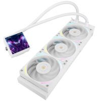 Thermalright Hyper Vision 360 ARGB AIO CPU Liquid Cooler - Magnetic Fixed 3.95" LCD Display Screen, 2150RPM PWM Fans, for AMD AM4/AM5 & Intel LGA1150/1151/1200/2011/1700/1851 - White - Image 3