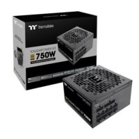 Thermaltake ToughPower GT 750W ATX 3.1 Standard Power Supply - 80 Plus Gold Efficiency Fully Modular, Smart Zero Fan Native 300W PCIe 5.1 Connector - Black