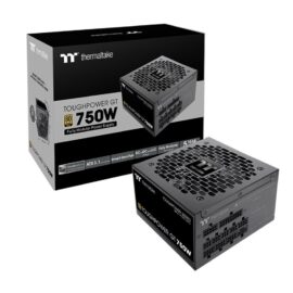 Thermaltake ToughPower GT 750W ATX 3.1 Standard Power Supply - 80 Plus Gold Efficiency Fully Modular, Smart Zero Fan Native 300W PCIe 5.1 Connector - Black
