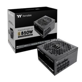 Thermaltake ToughPower GT 850W ATX 3.1 Standard Power Supply - 80 Plus Gold Efficiency Fully Modular, Smart Zero Fan Native 300W PCIe 5.1 Connector - Black