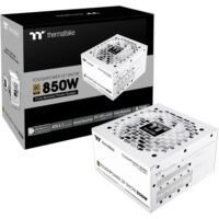 Thermaltake ToughPower GT 850W ATX 3.1 Standard Power Supply - 80 Plus Gold Efficiency Fully Modular, Smart Zero Fan Native 300W PCIe 5.1 Connector - Snow