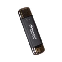 Transcend ESD310C 1TB External SSD USB 3.2 Gen2 Up to 1050 MB/s Type A and C Portable SSD with 2-in-1 Type C and Type A for iPhone iPad Android Car Audio System Sentry Mode - Iron Gray - Image 2
