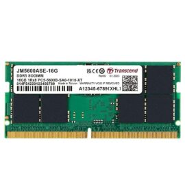 Transcend JetRam 16GB (1x16GB) 5600MHz C46 DDR5 SO-DIMM Laptop Memory