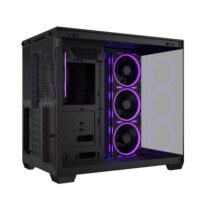 ASUS A32 Plus TG ARGB ATX PC Case - Black - Image 4