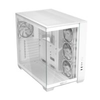ASUS A32 Plus TG ARGB ATX PC Case - White - Image 5
