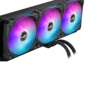 ASUS ROG Ryuo IV SLC 360 ARGB Liquid CPU Cooler 6.67" AMOLED Display 360mm Radiator 3x 120mm MF-12C aRGB Fans 2650 RPM Speed 71.44 CFM Fan Airflow - Black - Image 3