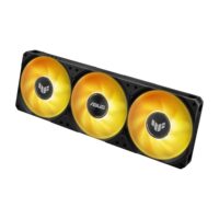 ASUS TUF Gaming LC III 360 ARGB LCD all-in-one liquid CPU cooler with pre-installed & integrated triple fans designed for high airflow and static pressure 2.8" LCD for hardware monitoring custom GIFs and MP4 video clips - Black - Image 4