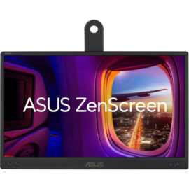 ASUS ZenScreen MB166CR Portable USB Monitor- 16 inch (15.6 inch viewable) Full HD IPS USB Type-C Flicker Free Blue Light Filter, Anti-glare surface 360° kickstand