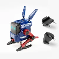 GravaStar Alpha65 GaN 65W Wall Charger - War Damaged Blaze Blue