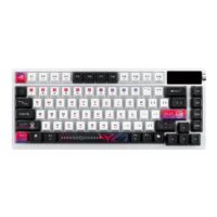 Asus Rog Azoth X Wireless Mechanical Gaming Keyboard – 75% TKL Tri-Mode Connectivity, Hot Swappable Pre-lubed ROG NX V2 Snow Linear Switches South-Facing PCB PBT Keycaps PC/Mac Support - White