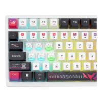 Asus Rog Azoth X Wireless Mechanical Gaming Keyboard – 75% TKL Tri-Mode Connectivity, Hot Swappable Pre-lubed ROG NX V2 Snow Linear Switches South-Facing PCB PBT Keycaps PC/Mac Support - White - Image 5