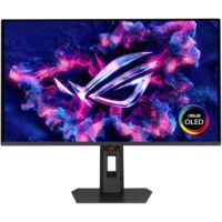 Asus Rog Strix XG27AQDPG 26.5" Quad HD QD-OLED Gaming Monitor (2560 x 1440) 0.03ms (GTG) 500Hz Flicker-Free G-SYNC Compatible HDMI DisplayPort USB Hub DisplayWidget Center Black