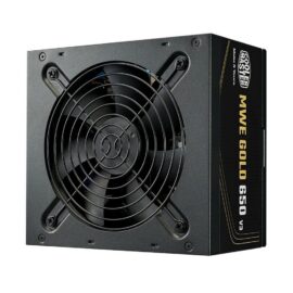 Cooler Master MWE Gold 650 V3 Non-Modular PSU, 650W, 80 Plus Gold, ATX 3.1, Zero RPM Mode