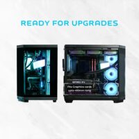 CrystalX CoreView V950B-L ATX Gaming Case Black - Image 3
