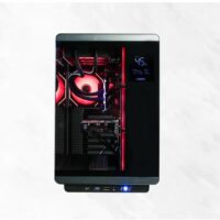 CrystalX CyberVision U600B-N Mid Tower Gaming Case Black - Image 2