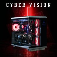 CrystalX CyberVision U600B-N Mid Tower Gaming Case Black - Image 5