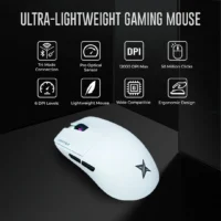 CrystalX Frost X20 Ultra-Lightweight Design Wireless Gaming Mouse White - Image 2