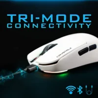 CrystalX Frost X20 Ultra-Lightweight Design Wireless Gaming Mouse White - Image 6