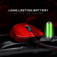 CrystalX NOVA X21 Coco Super Lightweight Design Wireless Gaming Mouse Red - Image 5