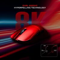 CrystalX NOVA X21 Coco Super Lightweight Design Wireless Gaming Mouse Red - Image 6