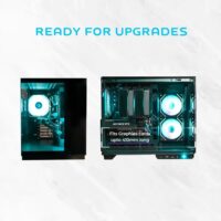 CrystalX Vortex Pro V-331 Full Tempered Glass ATX Case Black - Image 3