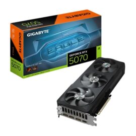 GIGABYTE GeForce RTX 5070 EAGLE OC SFF Graphics Card, 12GB GDDR7 192-Bit Memory 2587 MHz Core Clock 28 Gbps Memory Clock 6144 CUDA Cores PCI Express 5.0