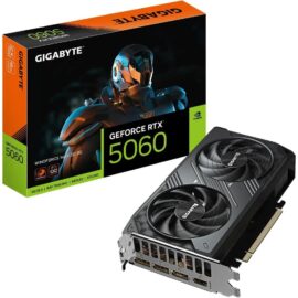 GIGABYTE GeForce RTX 5060 Windforce Max OC 8G Graphics Card 8GB 128-bit GDDR7 PCIe 5.0 WINDFORCE Cooling System Video Card