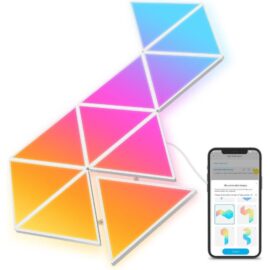 Govee Glide Triangle Light Panels 28+ Scene Modes Unique Lighting Effects DIY Lighting 6 Music Modes RGBIC Technology 10 Panels