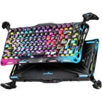 GravaStar Mercury V75 Pro Gaming Keyboard Special Edition 75% Layout Jade Gaming Switch 8kHz Polling Rate Semi-Aluminum Construction Dynamic Rapid Trigger Neon Graffiti