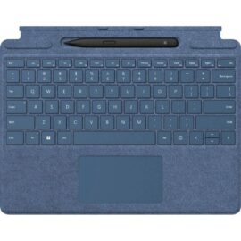 Microsoft Surface Pro Signature Keyboard with Slim Pen 2 Full Mechanical Keyset Backlit Keys Large Touchpad For Surface Pro (11th Edition) 9/8/X ENG Layout Sapphire - 8X7-00111