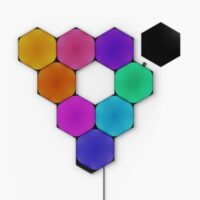 Nanoleaf Shapes Ultra Black Hexagon Starter Kit Smart Light Panels LED RGBW Modular Wi-Fi Colour Changing Wall Lights Works with Alexa Google Assistant Apple Homekit for Room Decor & Gaming (9 Panels) - Image 2