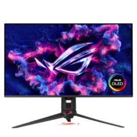Asus ROG Swift OLED PG32UCDMR Gaming Monitor 32-inch (31.5 inch viewable) 4K (3840 x 2160) QD-OLED panel, 240 Hz, 0.03 ms (GTG), G-SYNC® compatible, custom heatsink, Neo Proximity Sensor, uniform brightness, 99% DCI-P3, OLED Care Pro 90 W Type-C and ASUS DisplayWidget Center DisplayPort 2.1a UHBR20 (80Gbps full bandwidth)
