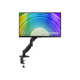 Samsung  27" LS27A600UUN QHD 2540x1440 IPS 75Hz HDR10 USB-C, DP Daisy Chain, HDMI, USB 3.0 Hub Monitor Used With MXG EMA-12 Economical Mechanical Spring Monitor Arm