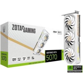 ZOTAC GAMING GeForce RTX 5070 AMP White Edition DLSS 4 12GB GDDR7 192-bit 28 Gbps PCIe 5.0 Gaming Graphics Card