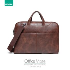 Amaze A920 Office Mate Synthetic Leather Bag 15.6 inch - Brown
