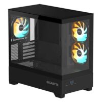 GIGABYTE C201 PANORAMIC Mid Tower Gaming Case - Black - Image 2