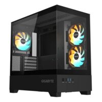 GIGABYTE C201 PANORAMIC Mid Tower Gaming Case - Black