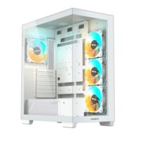 GIGABYTE C500 Panoramic SteaICE Mid Tower Gaming Case - White