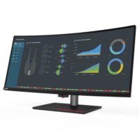 Lenovo ThinkVision P40w-20 39.7″ Curved Ultra-Wide 5K2K WUHD IPS Professional Monitor with Thunderbolt 4 USB-C Hub HDMI Ethernet - Image 3