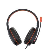 Meetion HP021 Stereo Lightweight Backlit Headset with Mic Black Orange - Image 4