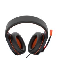 Meetion HP021 Stereo Lightweight Backlit Headset with Mic Black Orange - Image 3