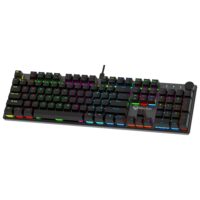 Meetion MK009 PRO Gaming Keyboards with Red Switch Hot-Swap Mechanical Keyboard with Volume Knob, 16.8M Colours & Metal Matte Panel , Full 104 Keys layout Anti-Ghosting ABS Material & Dual Colour Injection Molded Keycaps for Windows - Image 4