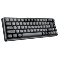 Meetion MK12 65% RGB Arabic Triple Mode Wireless Bluetooth Mechanical Keyboard - Black - Image 2