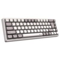 Meetion MK12 65% RGB Arabic Triple Mode Wireless Bluetooth Mechanical Keyboard - White - Image 2