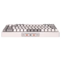 Meetion MK12 65% RGB Arabic Triple Mode Wireless Bluetooth Mechanical Keyboard - White - Image 4